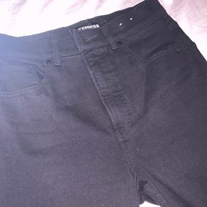 Express Skinny Black Jeans Super High Rise